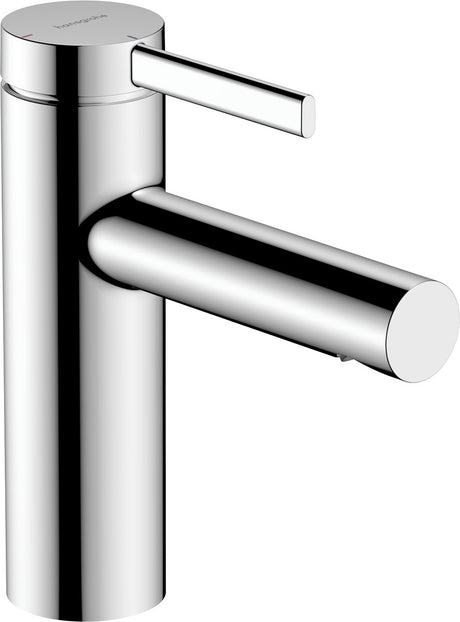 Hansgrohe zesis s - wastafelmengkraan - ééngreeps bediening - coolstart energiebesparend - push-open afvoer - 100mm maat - chroom