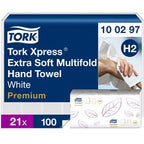 Tork premium hvidt håndklæde