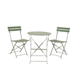 Decoris bistrosæt helsingborg stål udendørs grøn ø60xh71cm