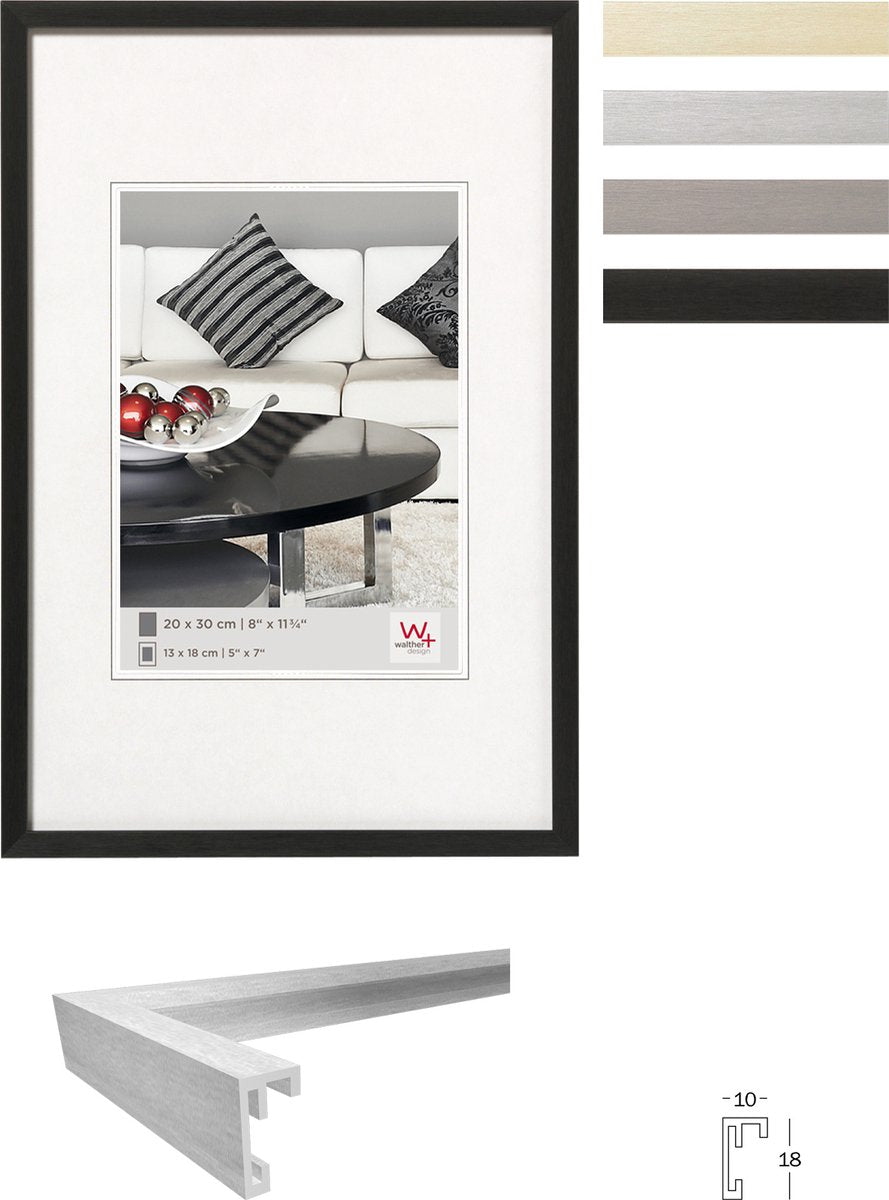 Walther stol - fotoramme - fotostørrelse 29,7x42 cm (din A3) - sort