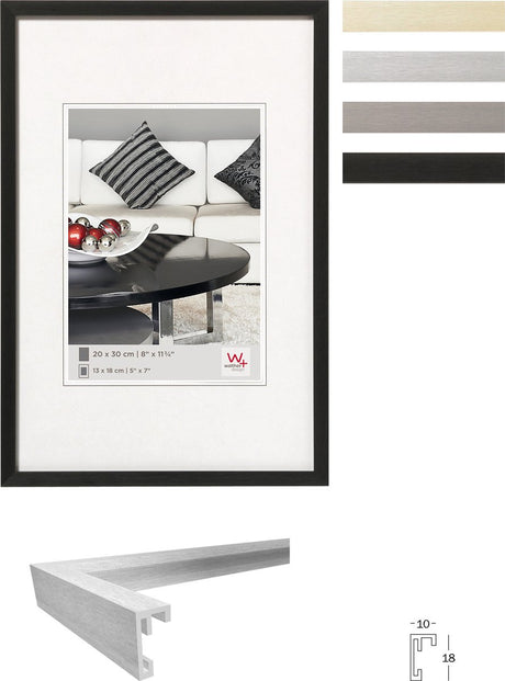 Walther stol - fotoramme - fotostørrelse 29,7x42 cm (din A3) - sort