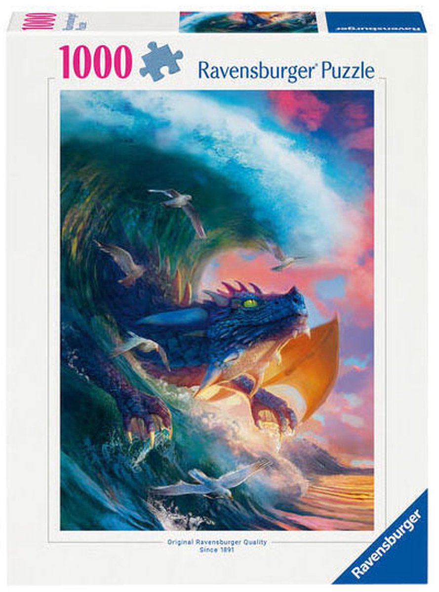 Ravensburger puslespil dragon race - puslespil 1000 brikker fantasy.