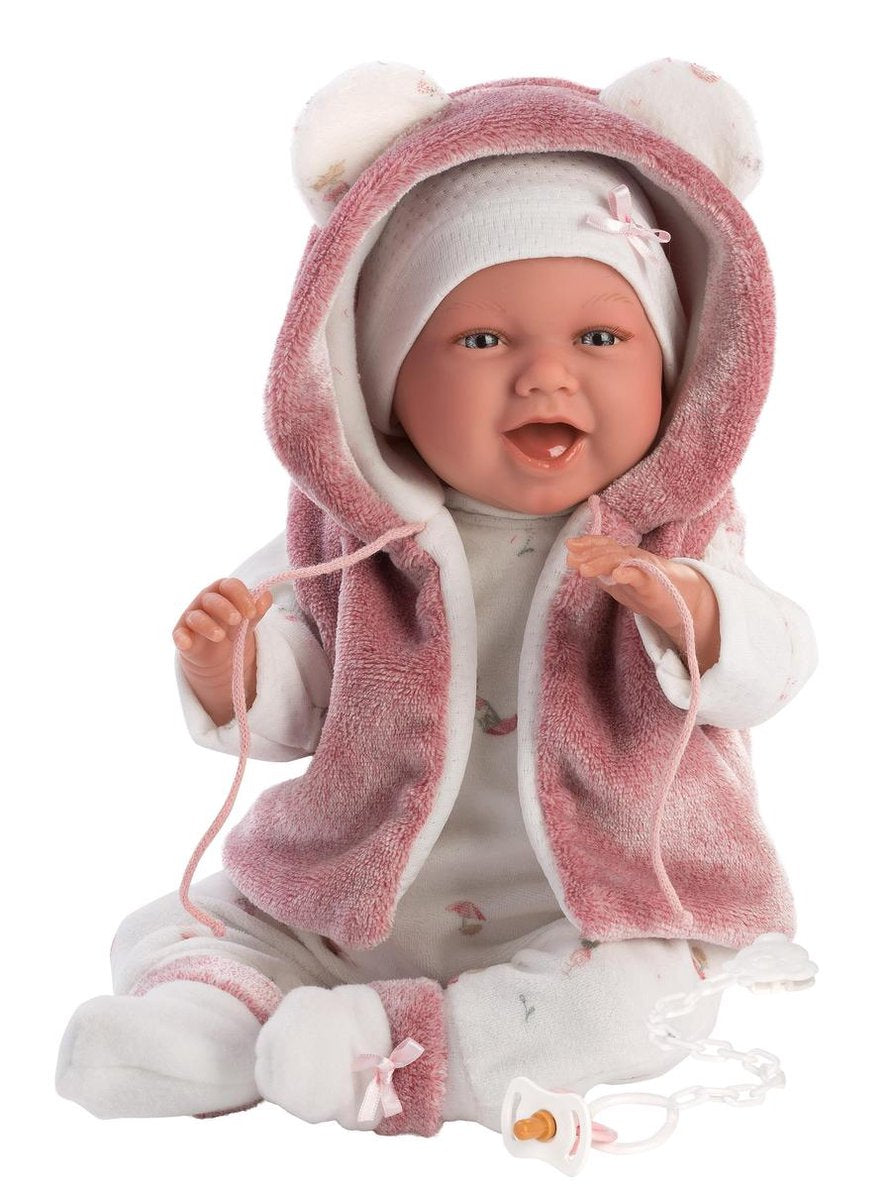 Llorens babydukke Mimi griner med lyd og sut 42 cm