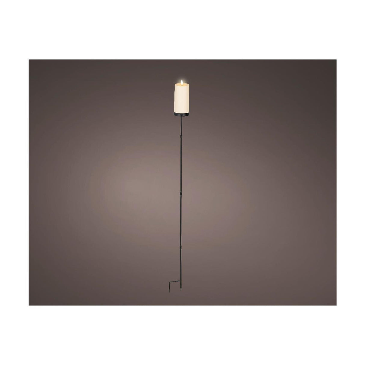 Lumineo sollys på stik creme plast ø7xh117cm