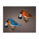 Lumineo solar bird polyresin 19,5x9x15cm 2 assorteret