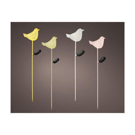Lumineo solar plug-in lampe fugl metal 13,5x7x80cm