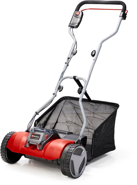 Einhell battericylinderklipper ge-hm 18 38 li solo - power x-change - 18 v li-ion - 890 t min - 38 cm - 45 l - med batteristøtte eller hånddrev - velegnet til 400 m² - ekskl. batteri og oplader