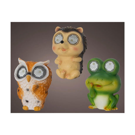 Lumineo solar animalsk polyresin 8x7,5x10cm