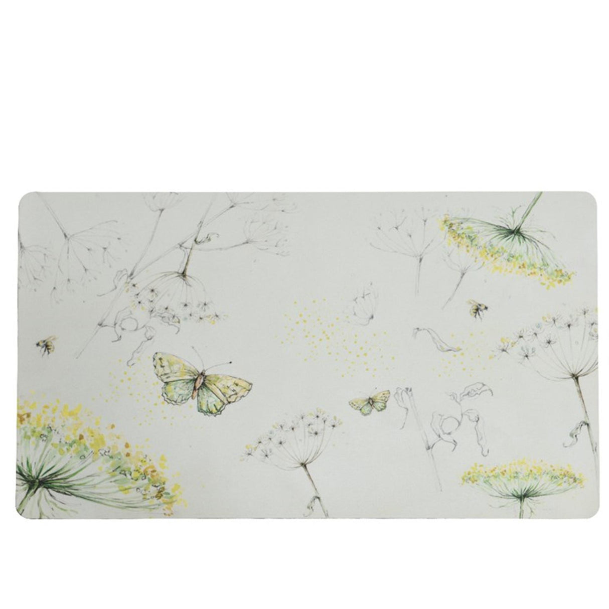 Decoris dørmåtte gummi sommerfugl 45x75cm