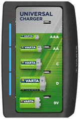 Varta oplader lcd universal oplader batterioplader aa aaa c universal oplader