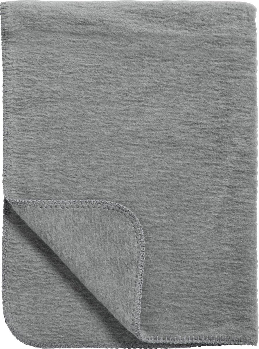 Meyco baby uni krybbetæppe - vævet - grå - 75x100cm - 1,0 tom