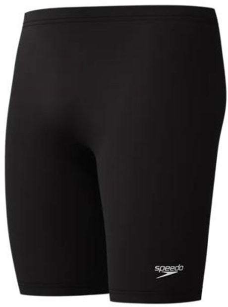 Speedo endurance+ logo jammer mænd - stramme badebukser mænd - klorbestandige badebukser mænd - farveægte sportsbadebukser mænd - sort og hvid - m