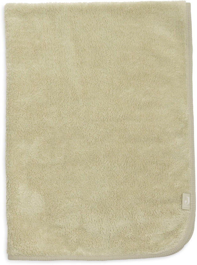 Jollein deken ledikant 100x150cm basic sherpa jersey soft matcha