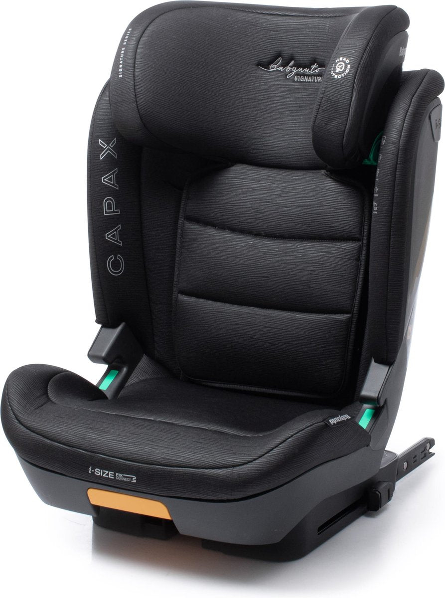Babyauto capax autostol i-size - med isofix - 15 til 36 kg - 4 til 12 år - justerbar nakkestøtte - gruppe 2 3 - farve sort