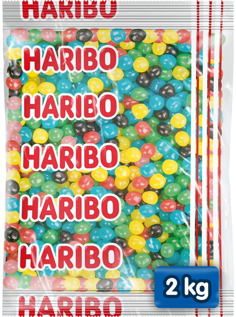 Haribo dragibus blød - slik i frugtsmag - 2 kg pose