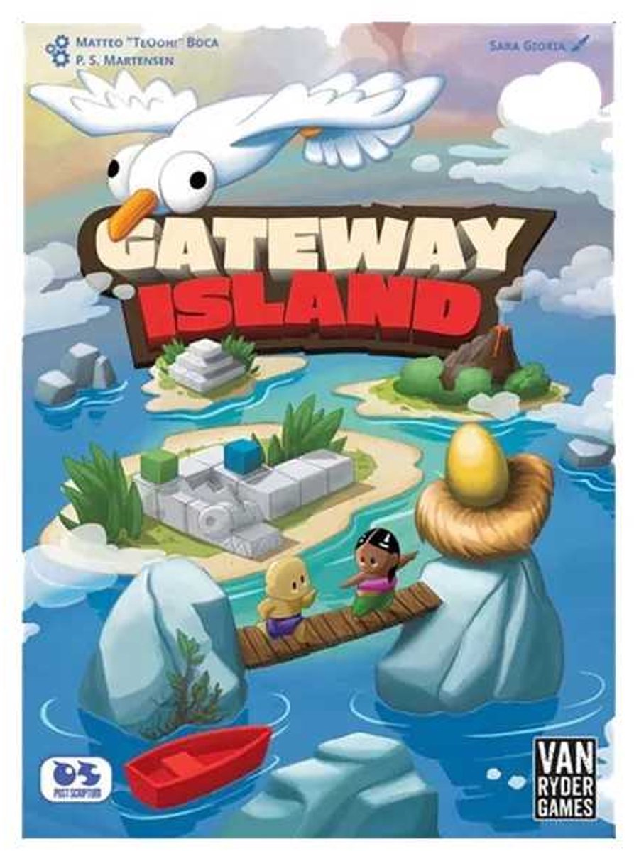 Asmodee brætspil gateway island - 21 spil i én boks.
