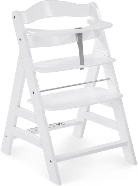 Hauck alpha+ hvid højstol - hvid FSC® certificeret bøgetræ