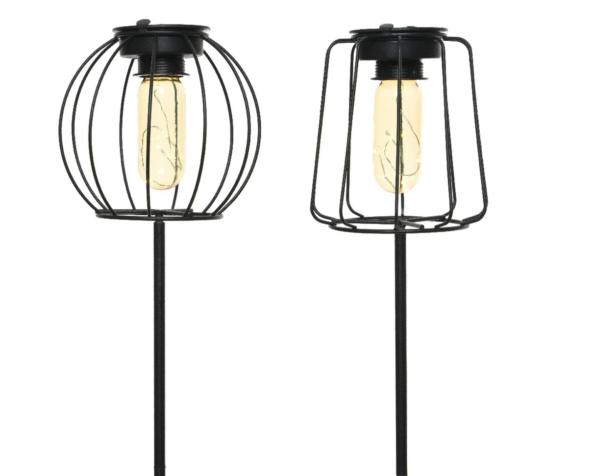 Lumineo LED solar lanterne på stik ã˜13cm. højde 49 cm.