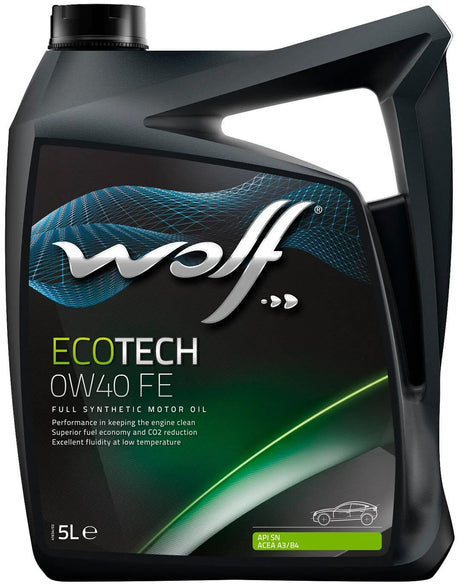 Wolf motorolie ecotech fe motorolie 0w40 5l ecotech fe