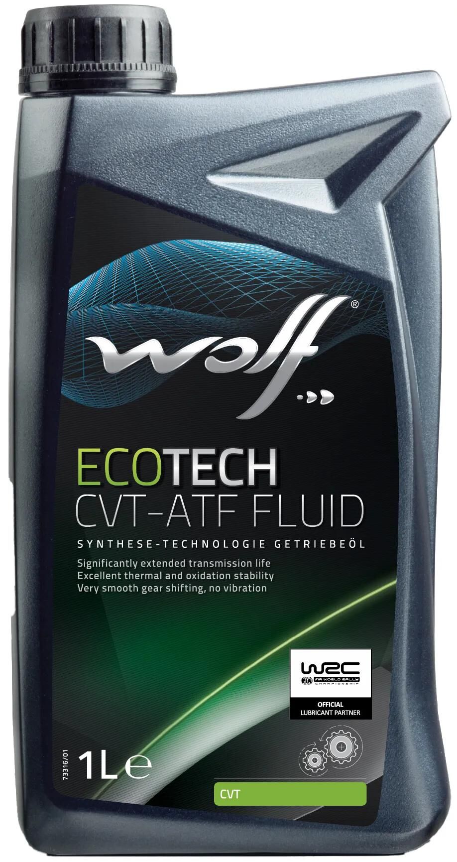Wolf getriebeöl ecotech cvt-atf fluid gearolie 1 l økot. cvt-atf