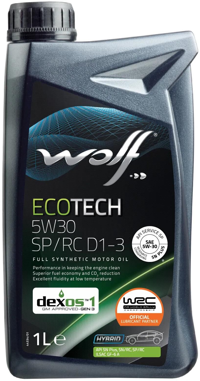 Wolf motorolie ecotech sp rc d1-3 motorolie 5w30 1l ecotech sp rc d1-3