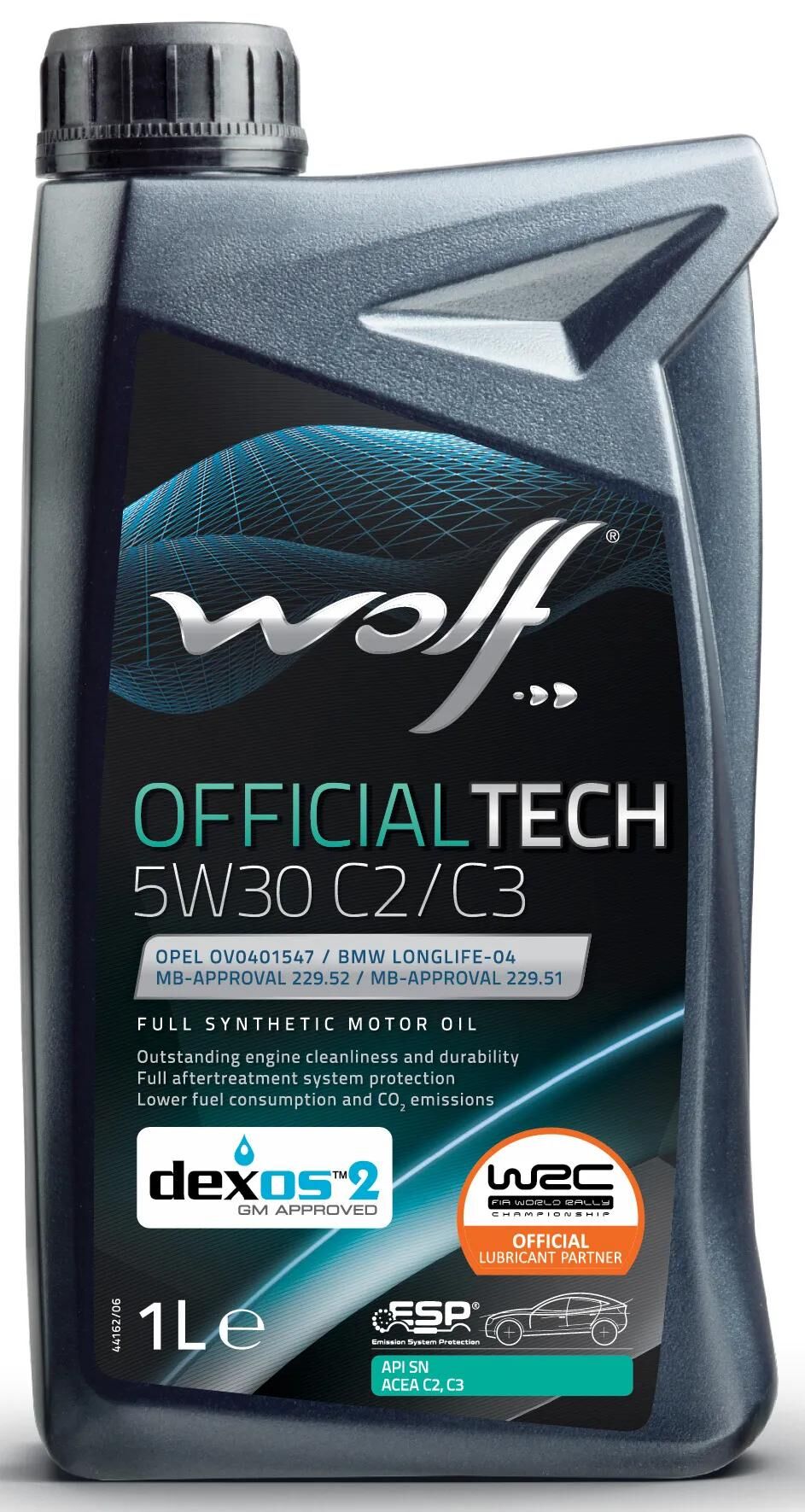 Wolf motorolie officialtech c2 c3 motorolie 5w30 1l officialtech c2 c3