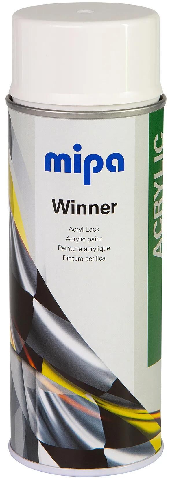 Mipa billak vinder akryllak hvid glo 400 ml