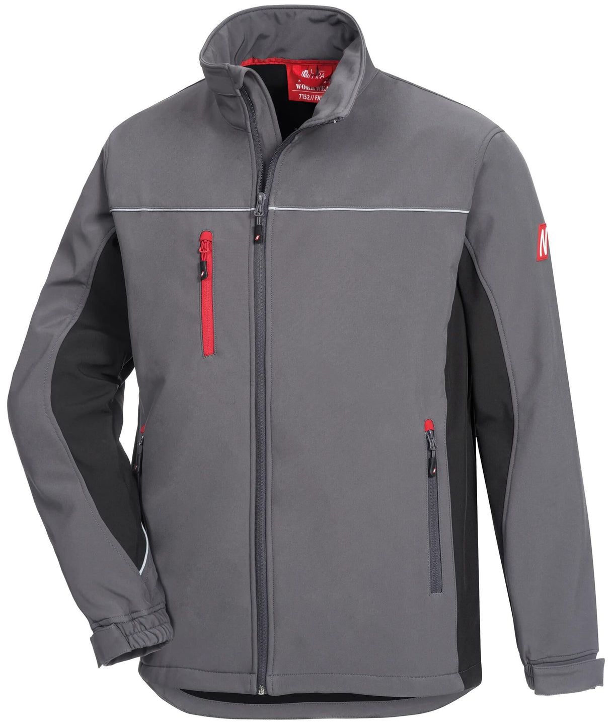 Nitras sikkerheds softshell jakke motion tex let softshell jakke str. m motion tex lysegrå sw