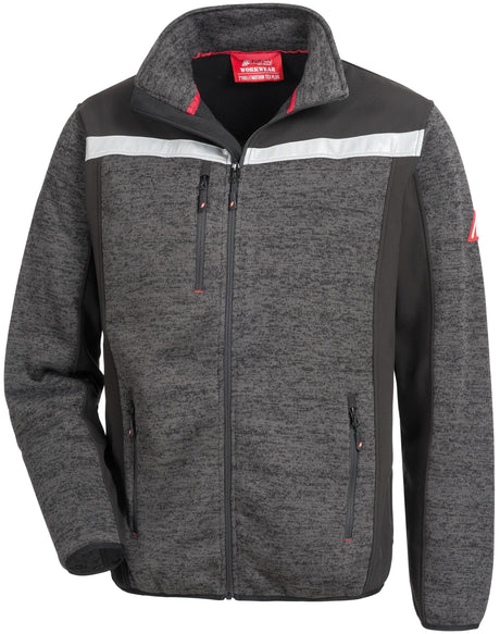 Nitras sikkerheds softshell jakke motion tex plus 7192 strikket softshell jakke. motion tex plus sort