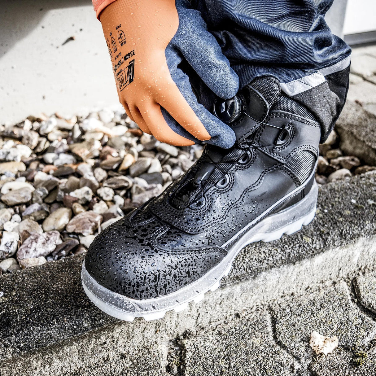 Nitras safety stepel sport step mid fit sikkerhedsstøvler str. 43 sport step mid pasform
