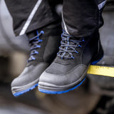 Nitras safety stepel solid step mid sikkerhedsstøvler størrelse. 41 solide trin mellemblå