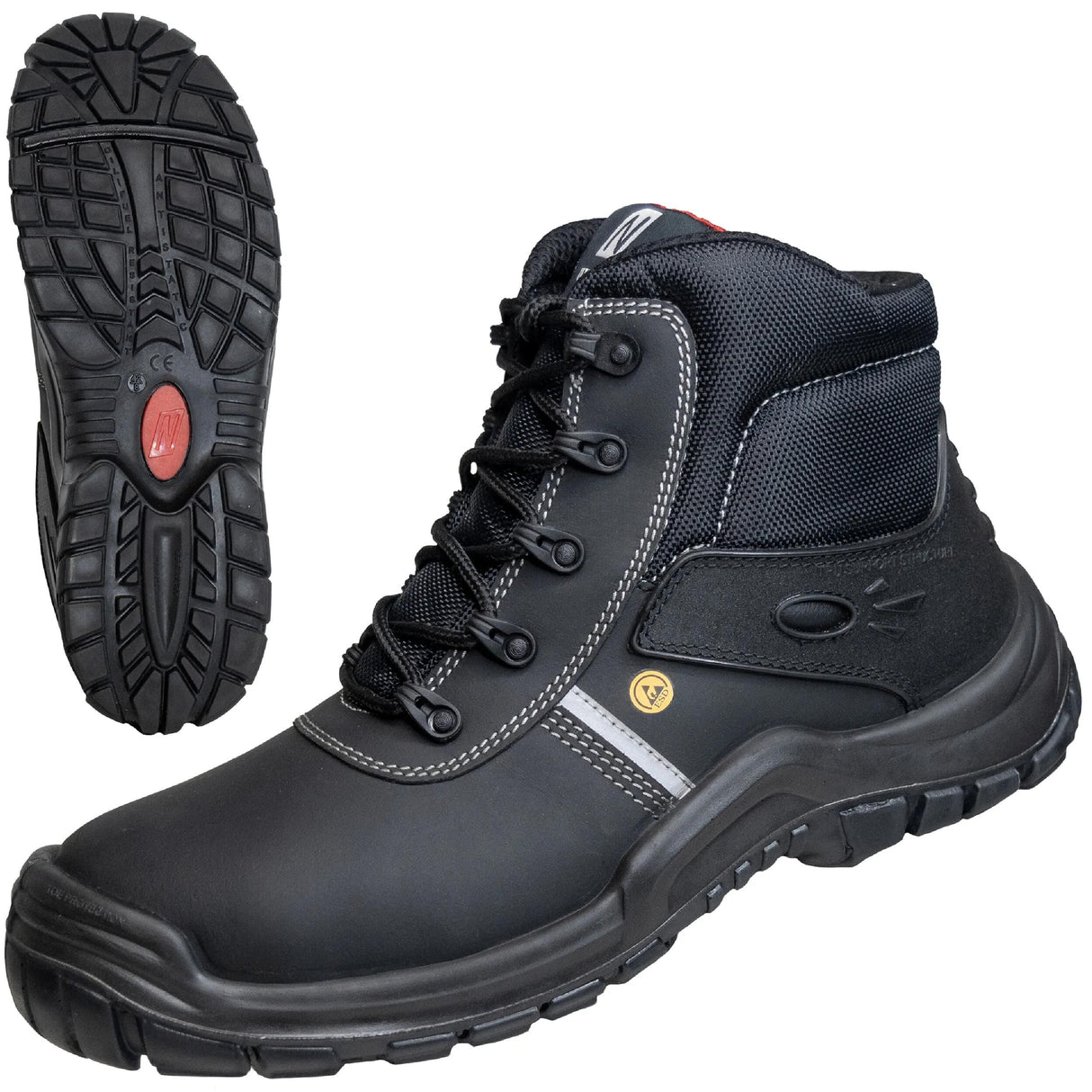 Nitras sikkerhedsstøvler utility step mid sikkerhedsstøvler gr. 42 nitras hjælpetrin midt