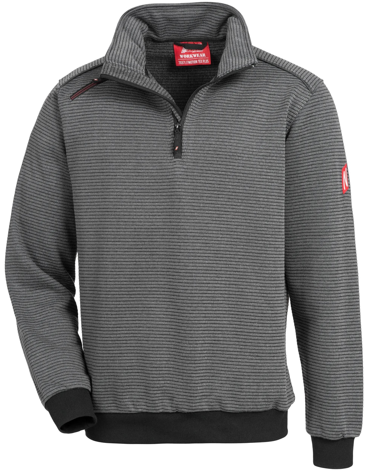 Nitras sikkerhedstrøje motion tex plus pullover størrelse. m grå nitras motion tex plus