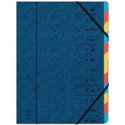 Exacompta sorteermappen 5222z blauw a4