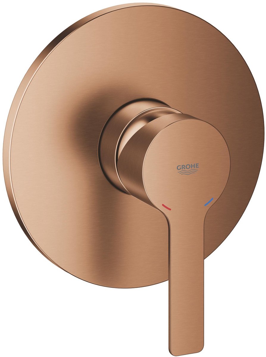 Grohe lineare nyt brusehane finish sæt – indbygget – silkmove 46 mm – børstet varm solnedgang