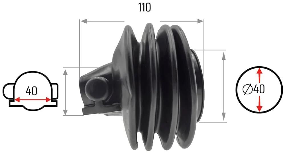 Nb dele faltenbalg bælg 40 70 mm nb dele