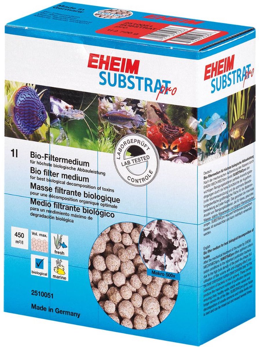 Eheim filtermasse substrat pro - akvariefilter - 1 l