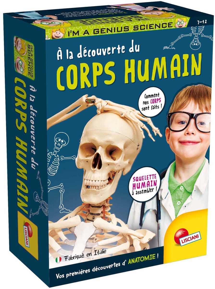 Lisciani Jeg er et geni lommevidenskab - a la decouverte du corps humain