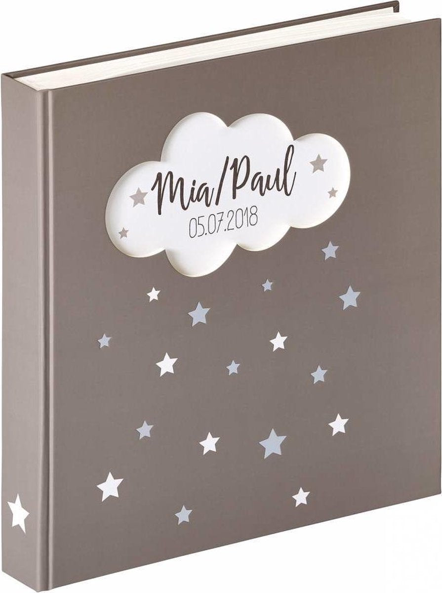 Walther uk-205 magical - babyalbum - størrelse 28x30,5 cm - grå