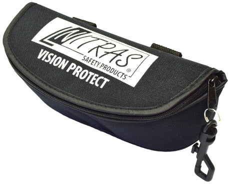 Nitras sikkerhedsbrille etui brille etui sort tekstil