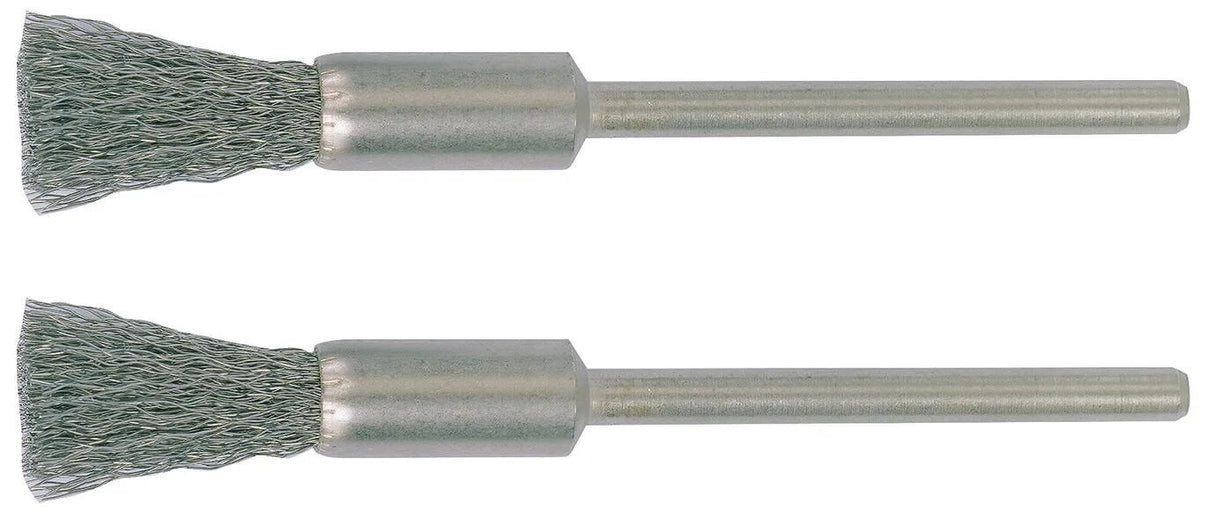 Proxxon børstebørster m.skaft 2stk d=8mm rustfri s