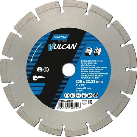 Norton trennscheibe vulcan universal diamantskæreskiver 230x22,23 vinkelsliber