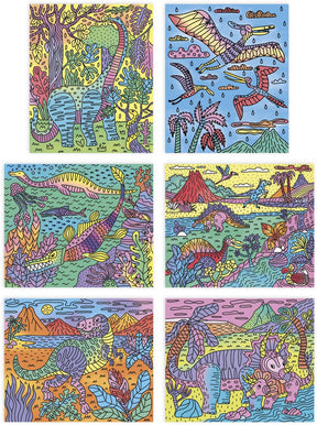 Janod - les ateliers du calme - magisk maleri - dinosaurer