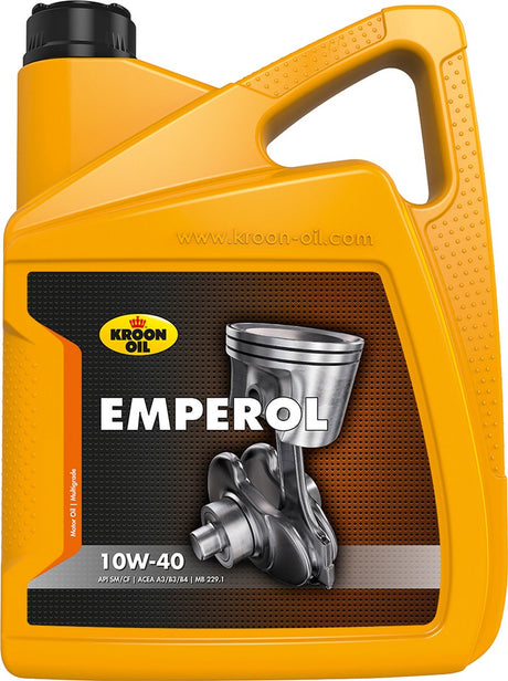 Kroon-olie emperol - 10w-40 motorolie - semisyntetisk - 5 liter - gennemsigtig