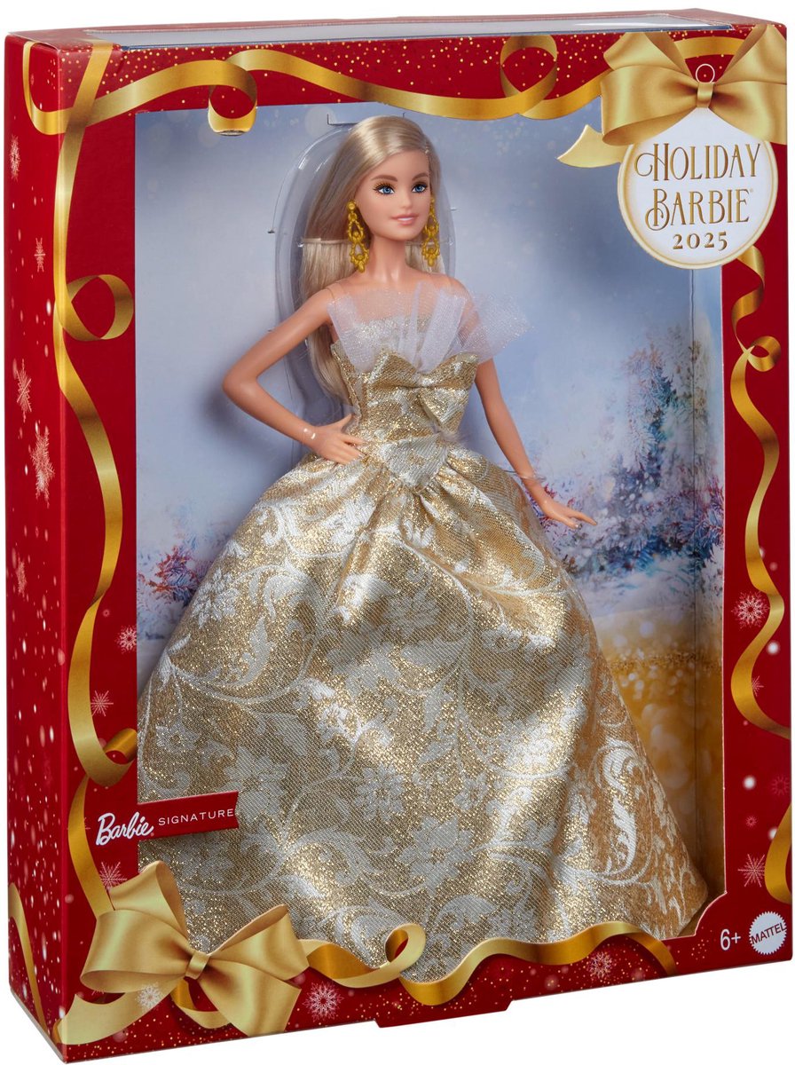 Barbie signatur - festlig feriedukke 2025
