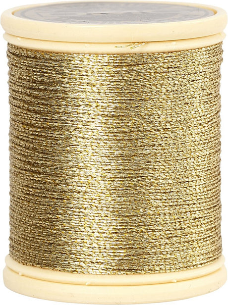 Creotime fin tråd med metallisk guldfinish, 40 meter