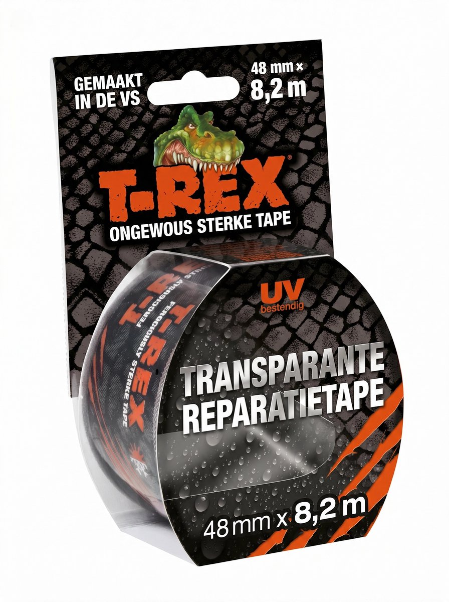 T-rex 820-48 - klar pakningstape - 48 mm x 8,2m - gennemsigtig