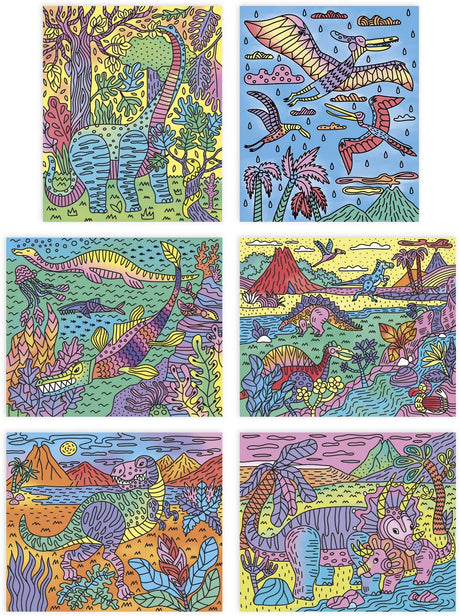 Janod - les ateliers du calme - magisk maleri - dinosaurer