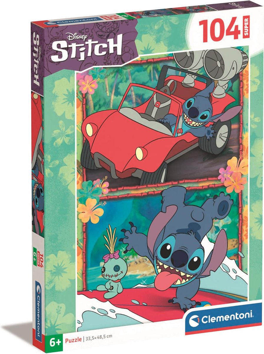 Clementoni Jigsaw Puzzle Super Color Disney Stitch, 104st.