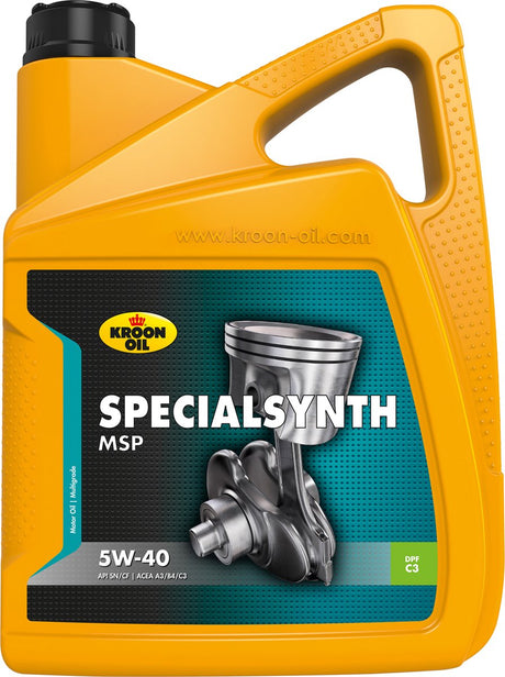 Kroon-oil specialsynth msp - 5w-40 motorolie - acea c3 - 5 liter - syntetisk